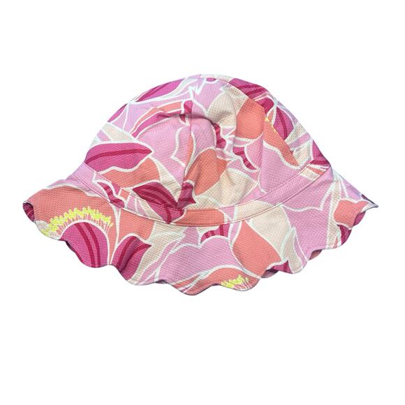 NWT Janie and Jack Peony Print Bucket Hat Girls Size 4-5 - Picture 4 of 8